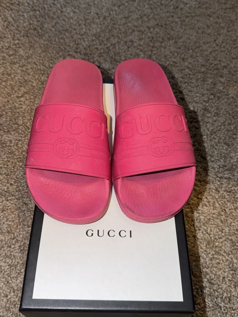Gucci Hot Pink Women's Slide Sandals